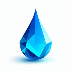 simple minimal modern vectorstyle water drop icon on a white background-2